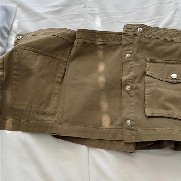 Staud Khaki Tamara Rosemary Utility Skort Size 0 (Mislabeled 6)